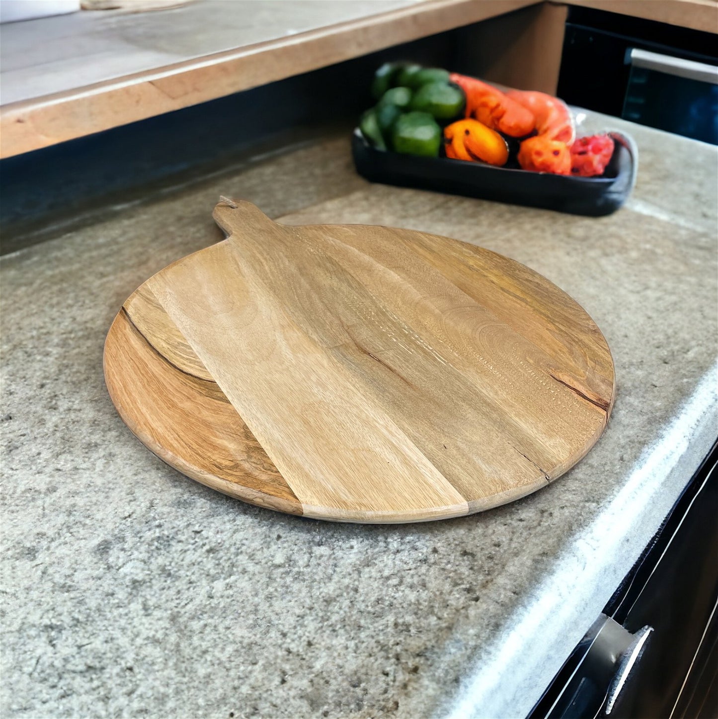 Mango Wood Round Board, 60cm