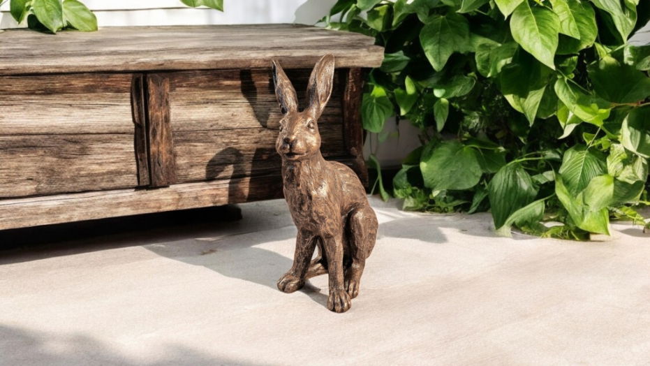 Hare Brass Style Ornament 39x26x15cm