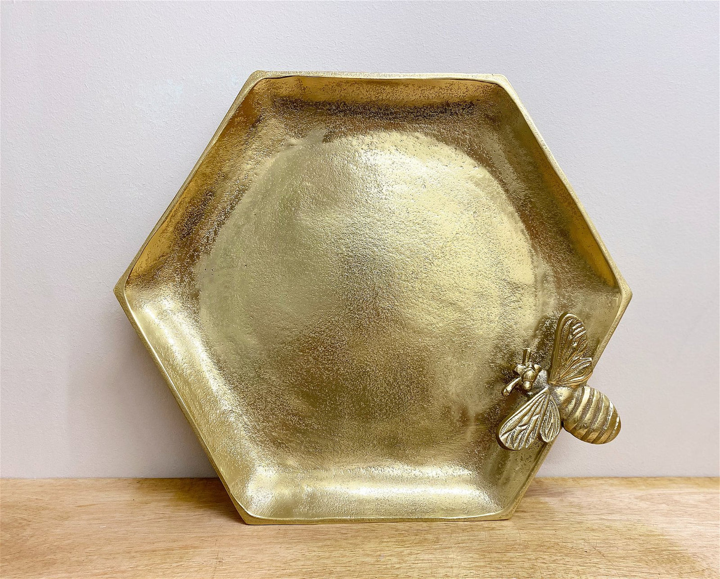 Large Gold Honeycomb Bee Tray