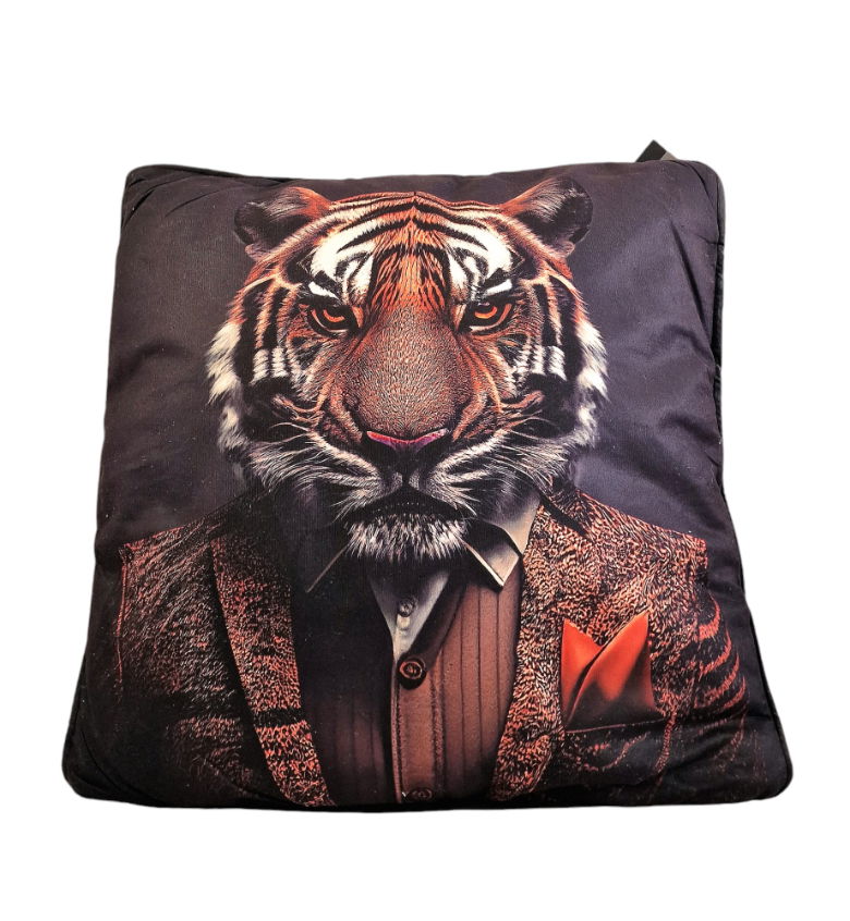 Set of 3 Jungle Animal Print Cushions 45x45cm