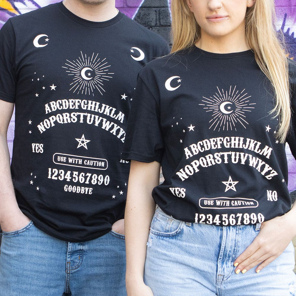 Black Talking Board Unisex T-shirt Size S