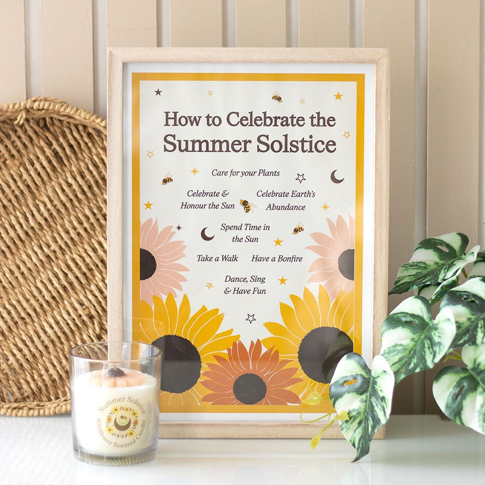 How to Celebrate the Summer Solstice Framed Wall Art Print