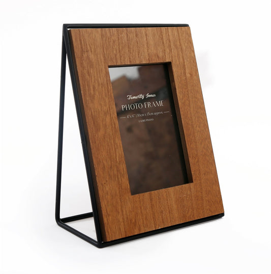 Wooden & Wire Photo Frame 4x6"