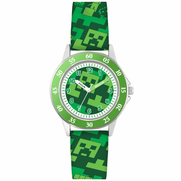 Minecraft Junior Time Teacher Watch Creeper