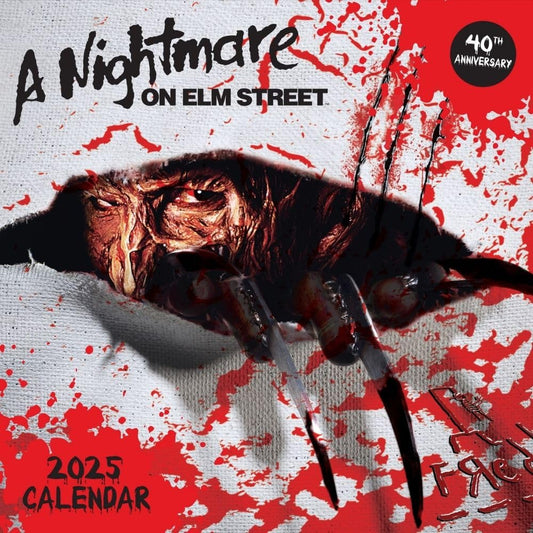 A Nightmare on Elm Street Square Calendar 2025