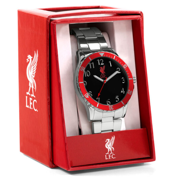 Liverpool FC Mens Red & Silver Bracelet Watch