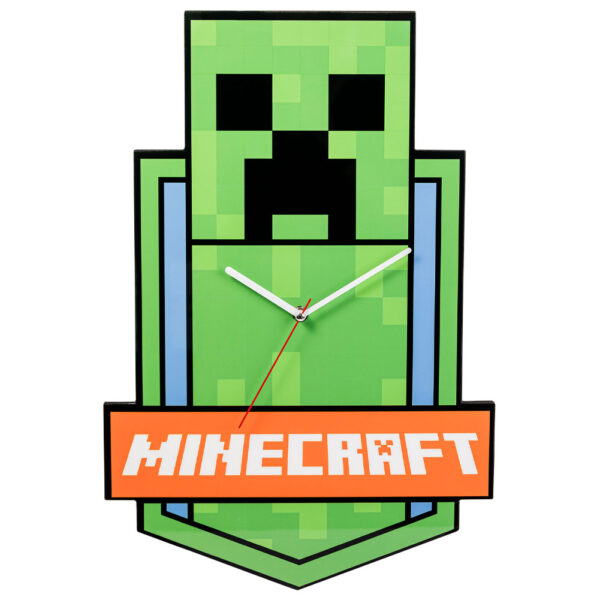 Minecraft XL Premium Metal Wall Clock