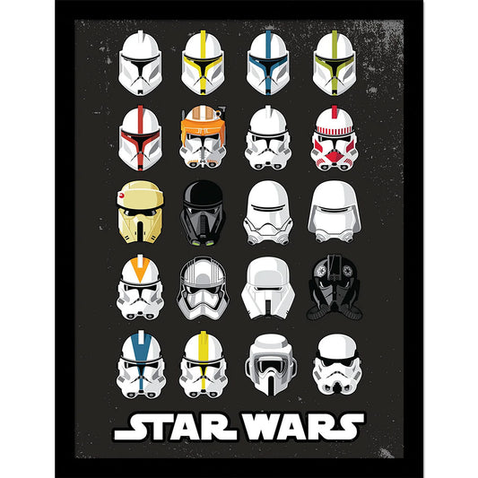 Star Wars Trooper Helmets Picture 16 x 12