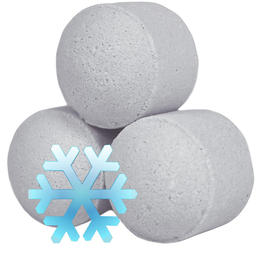 1.3Kg Box of Mini Bath Bombs - White Christmas