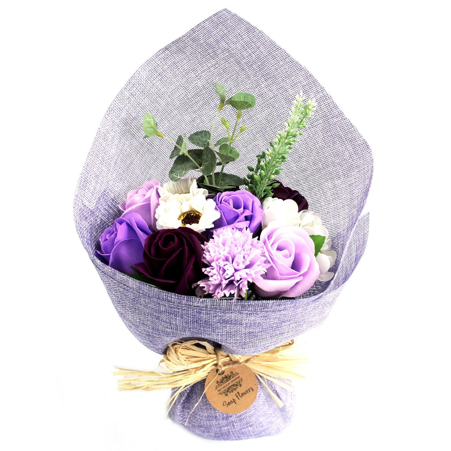 Purple Standing Soap Flower Bouquet - Special