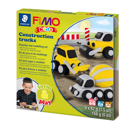 Fimo Kids Construction Truck Form and Play Set