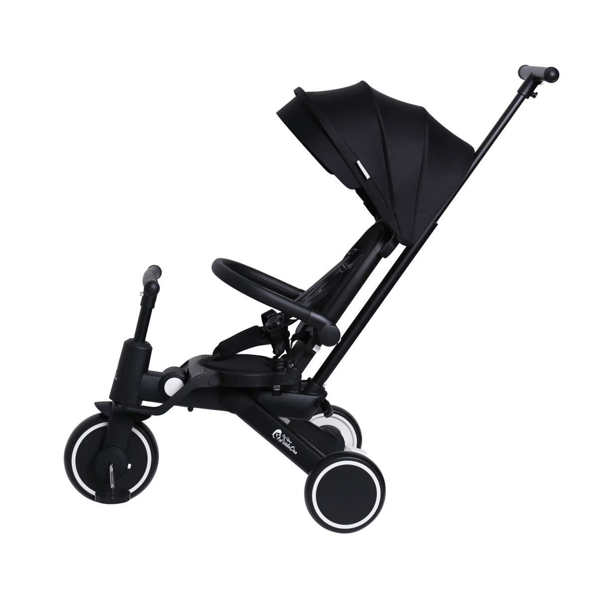 Foryourlittleone Xplor 6 in 1 Foldable Trike - Jet Black (10m-5y)