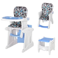 HOMCOM 2 in 1 Convertible Baby High Chair