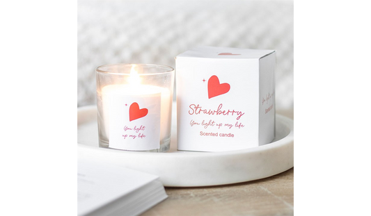 You Light Up My Life Strawberry Scented Candle