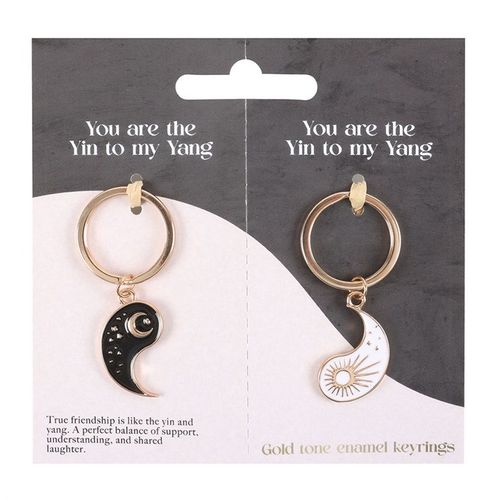 Pair of Yin Yang Bet Friend Keyrings