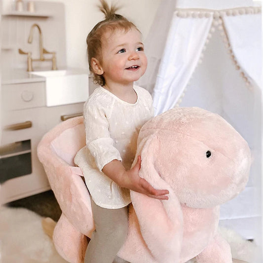 HOMCOM Kids Rocking Rabbit - Pink