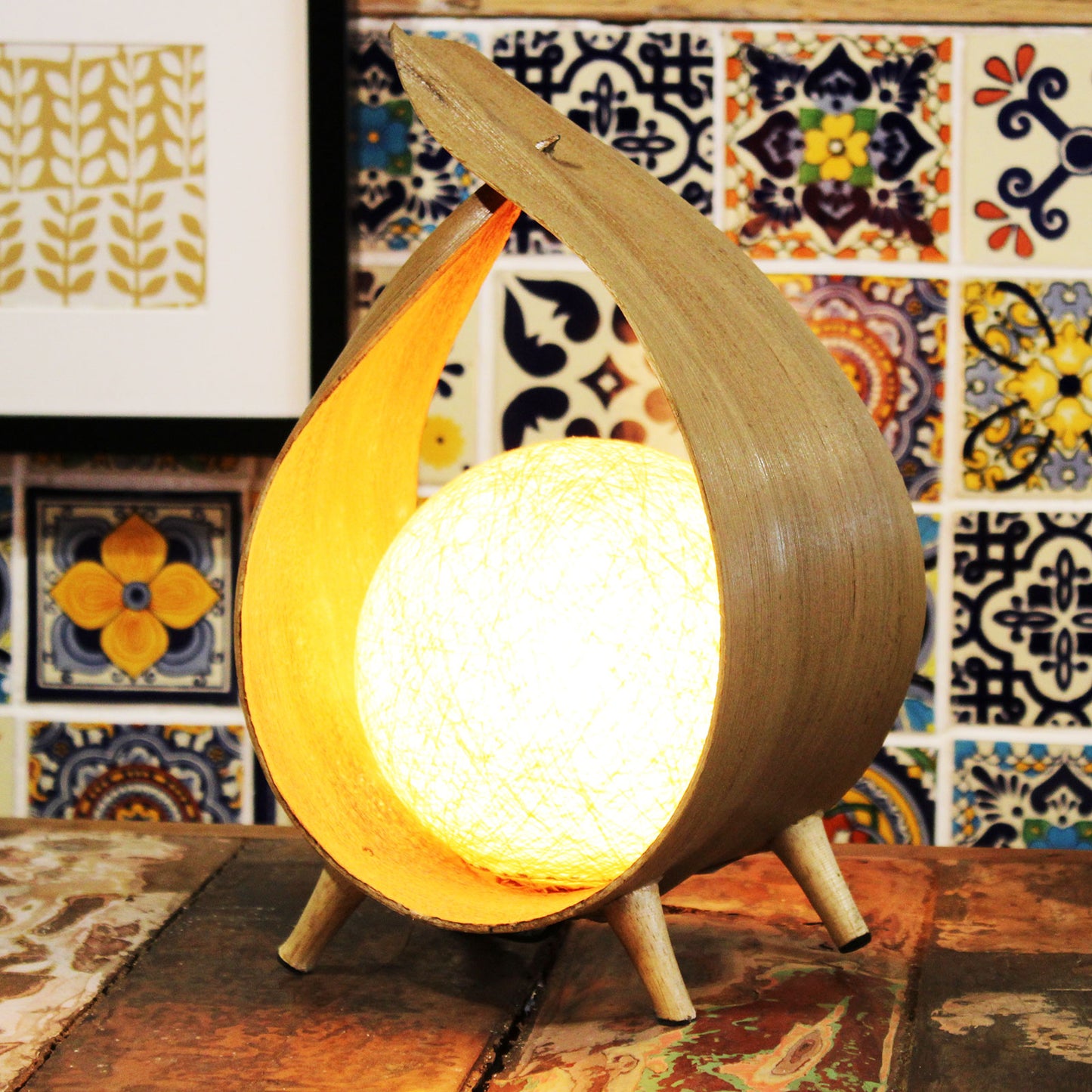 Natural Coconut Lamp