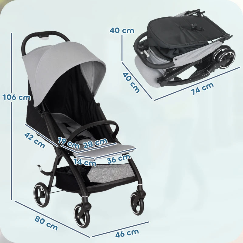 AIYAPLAY Travel Stroller