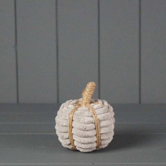 Grey Fabric Pumpkin L11xW11xH12cm  Weight-25g