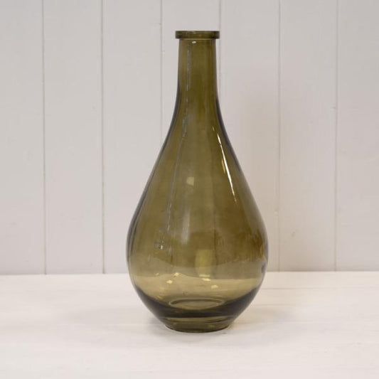 Olive Green Tall Bud Vase