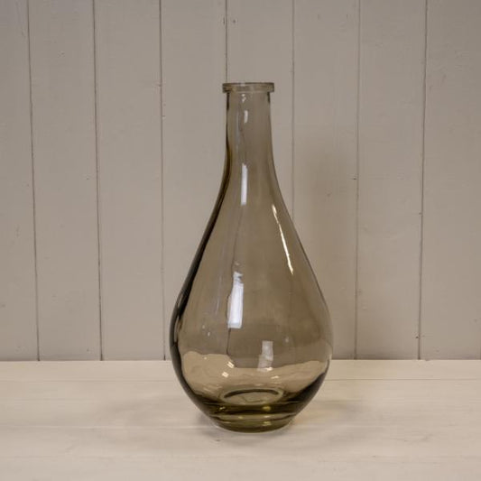 Smokey Brown Tall Bud Vase