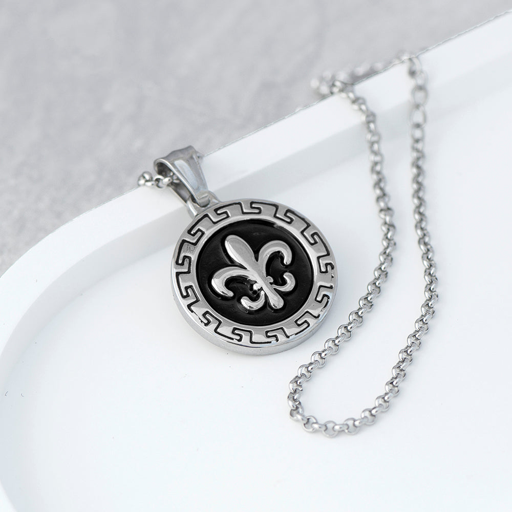 Personalised Fleur-de-lis Pendant Necklace