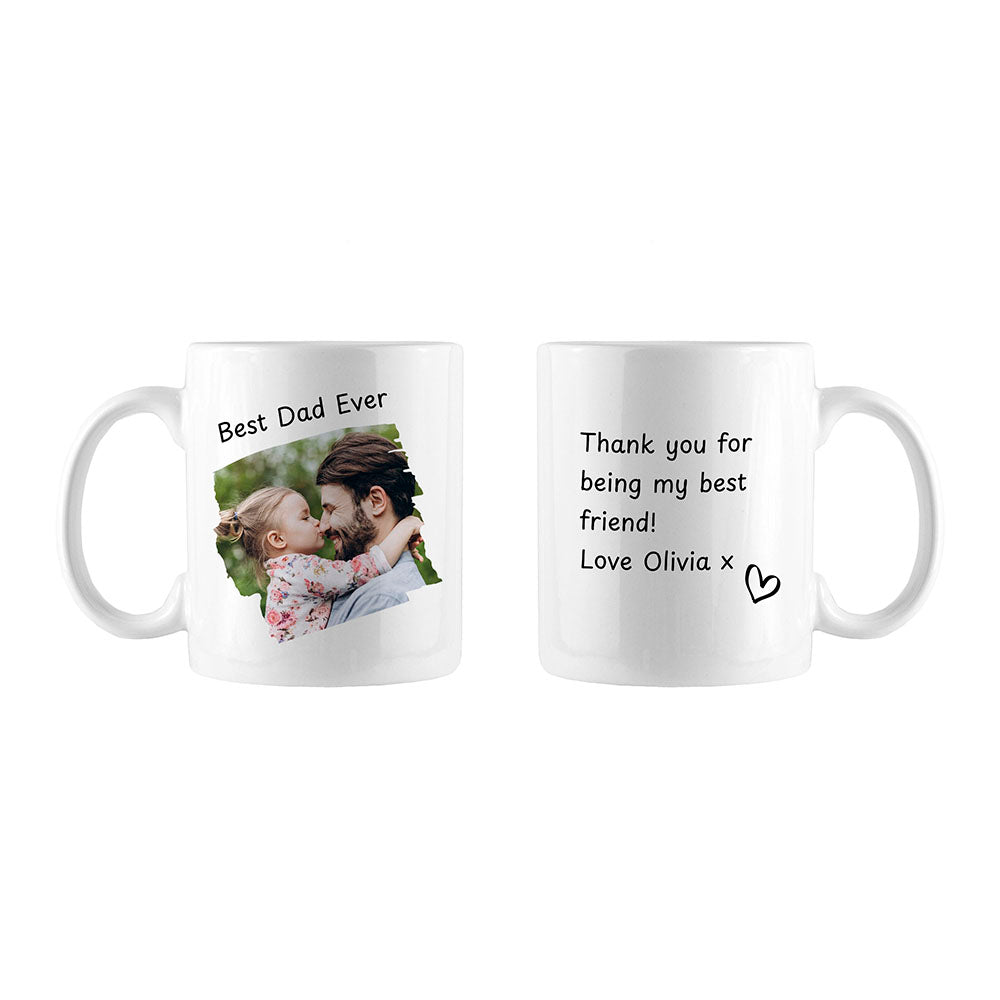 Personalised Best Dad Photo Mug