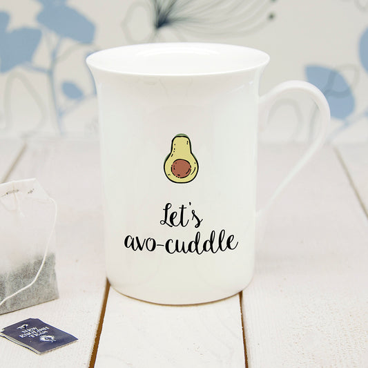 Personalised Let's Avo-Cuddle Bone China Mug