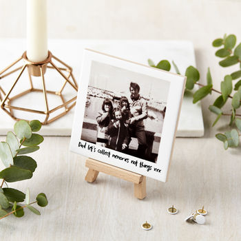 Personalised Ceramic Photo and Mini Easel