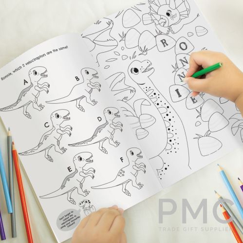 Personalised Dinosaur Colouring Book