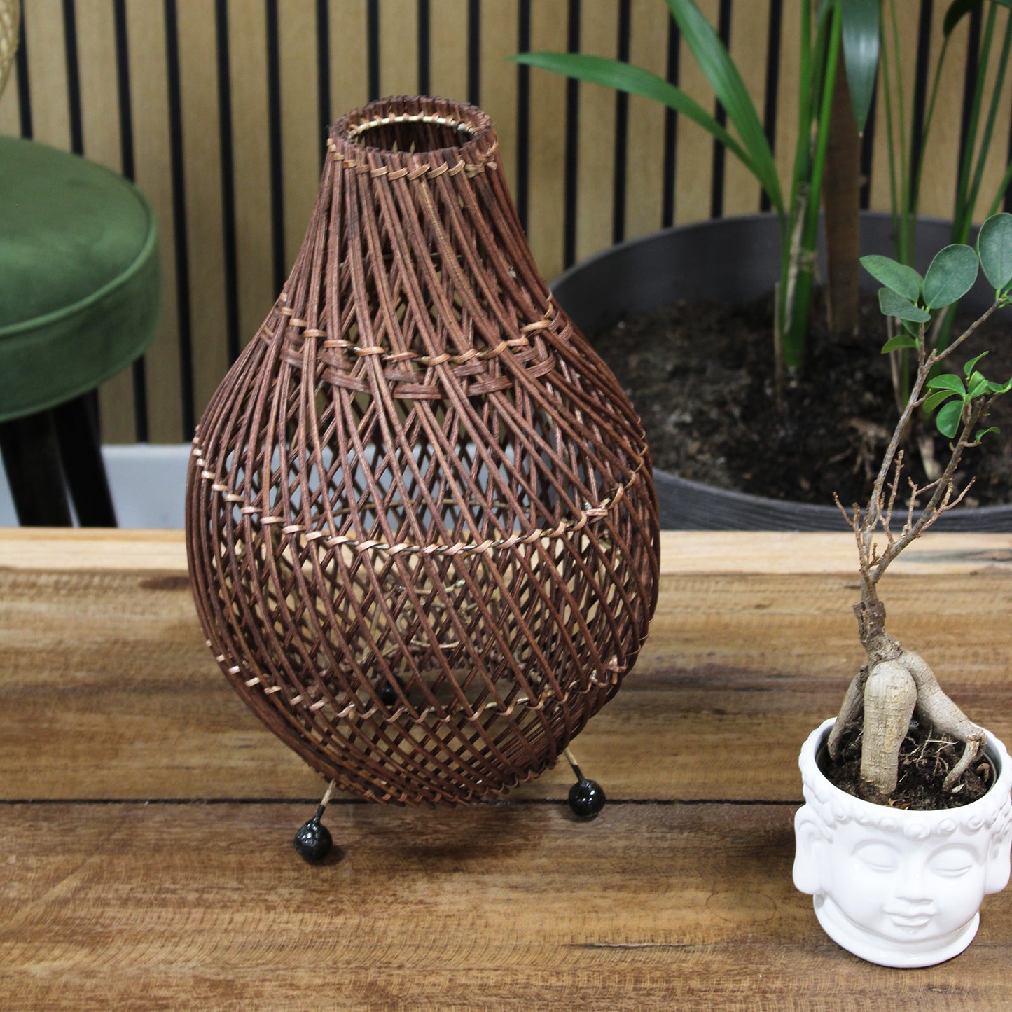 Rattan Table Lamps - Natural