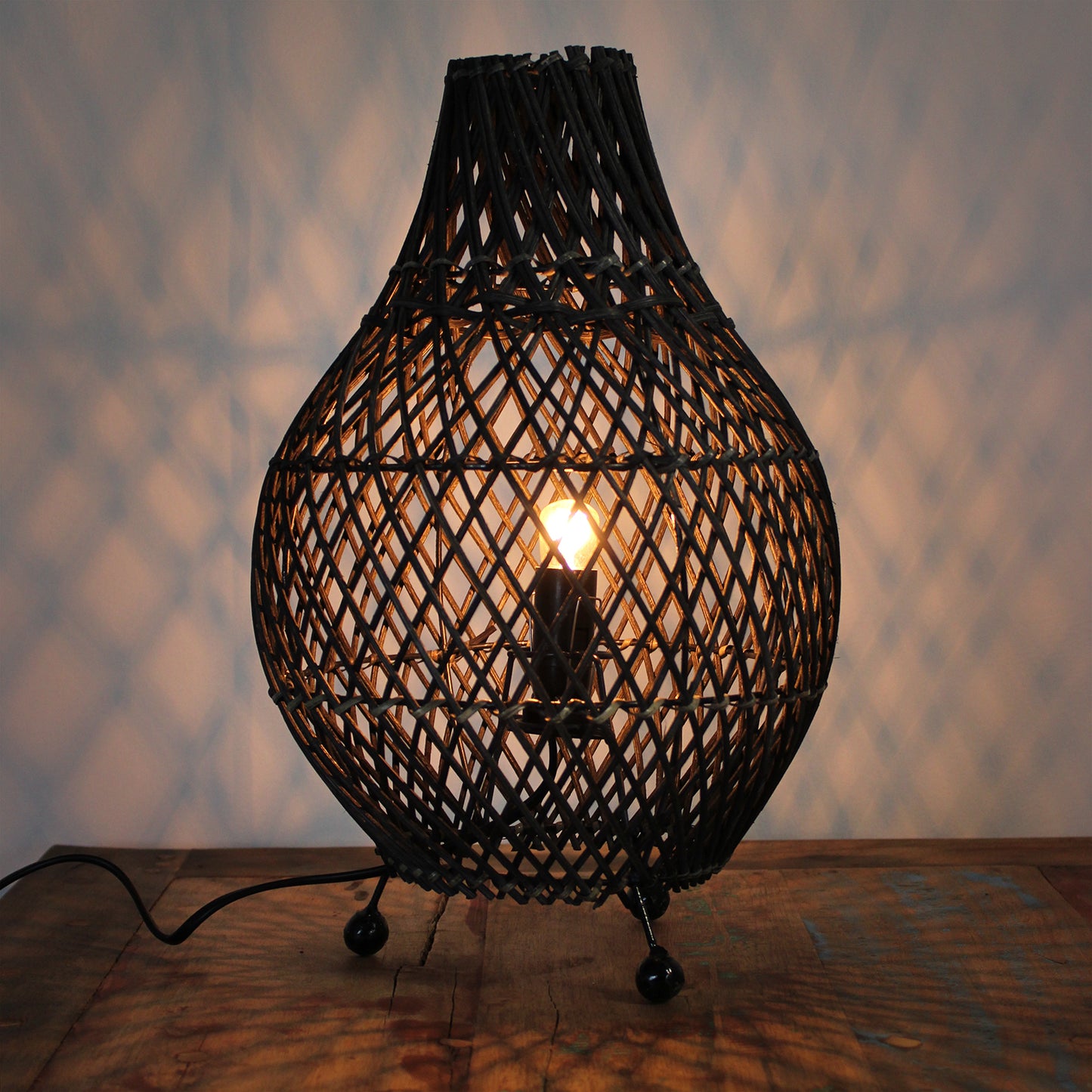 Rattan Table Lamps - Natural