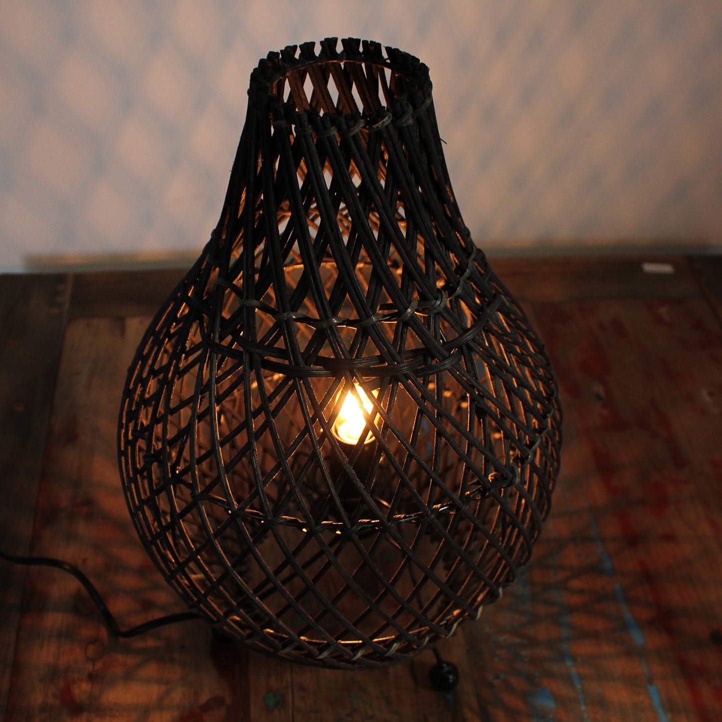 Rattan Table Lamps - Natural