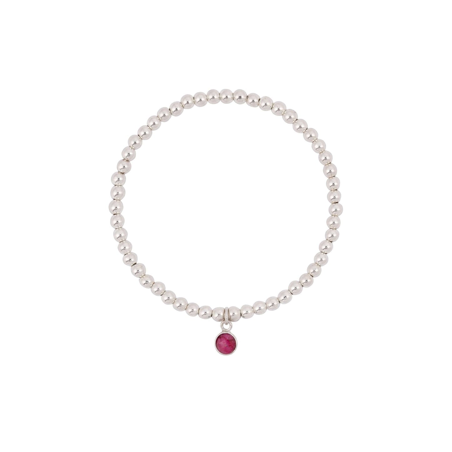 Ruby July Birthstone Bracelet