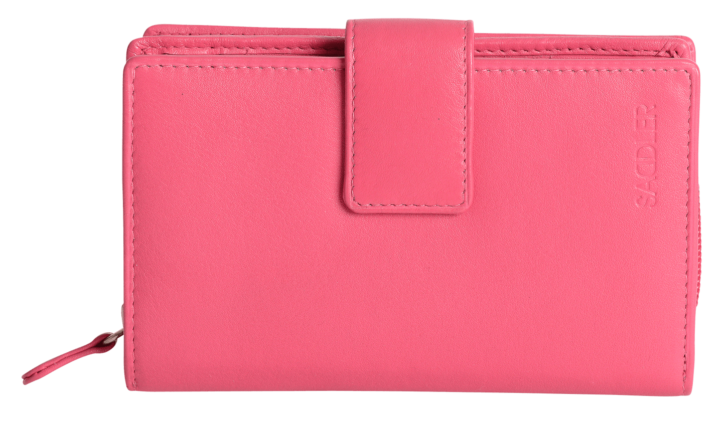 SADDLER GEORGIE Leather Double-Sided Purse - 13 Card Slots, Generous Space for Notes and Coins - RFID Protected