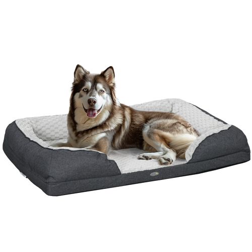 PawHut Dog Bed Calming Pet Bed Dog Mattress for Large Dogs - Charcoal Grey