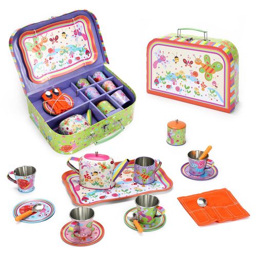 Soka 18pc Tin Tea Set - Bug