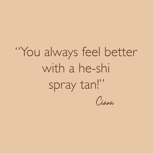 He-Shi Rich Bronze Spraytan 1L (10%) - Dark - No Smell Self Tan
