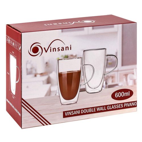 VINSANI DOUBLE WALL GLASSES PIVANO 1010315