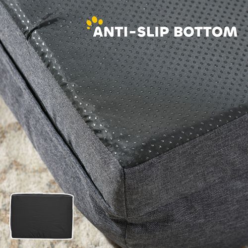 PawHut Dog Bed Calming Pet Bed Dog Mattress for Large Dogs - Charcoal Grey