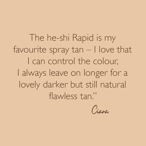 He-Shi Rapid 1 Hour Spray Tan 1L (10%) - Medium to Dark - No Smell