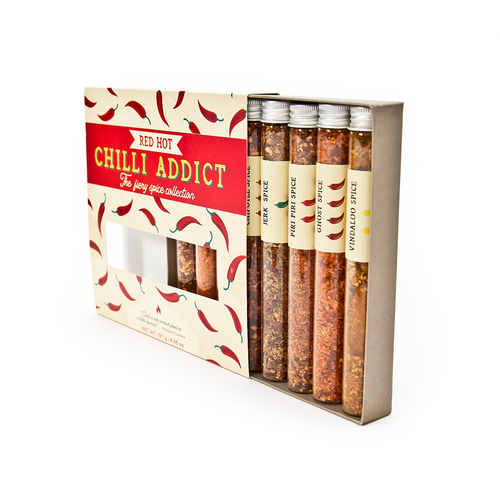 Red Hot Chilli Addict | Selection of 8 Fiery Spices | Vegan & Meat Lovers