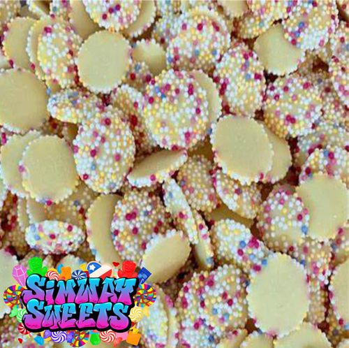 White Chocolate Jazzies Snowies Jazzles Retro Sweets Gift Jar